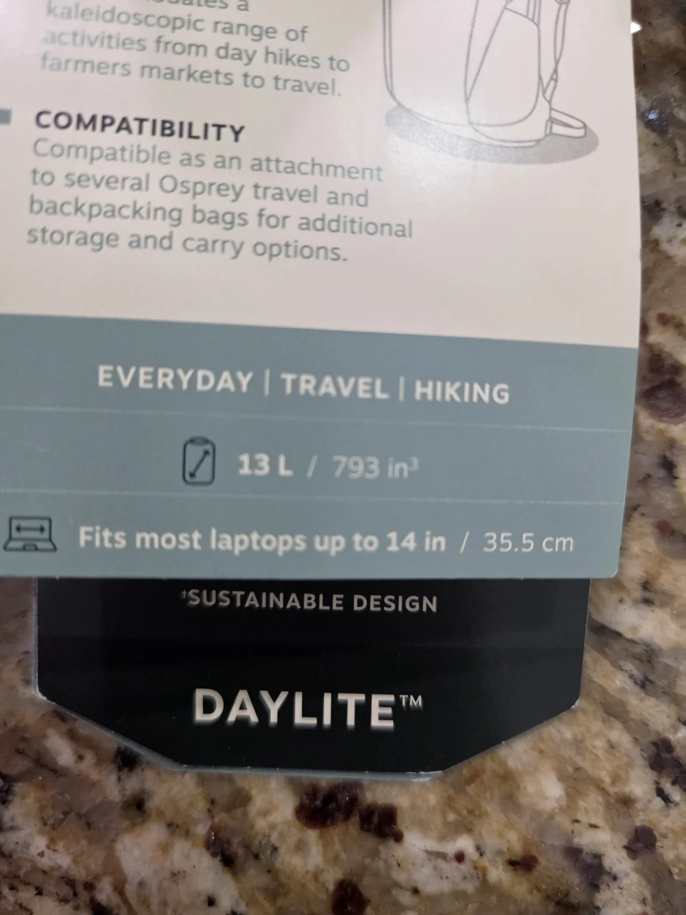OSPREY Daylite Backpack in Dusty Rose with Blue and Orange Accents